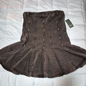 Wild Fable Black Ruffled Dress